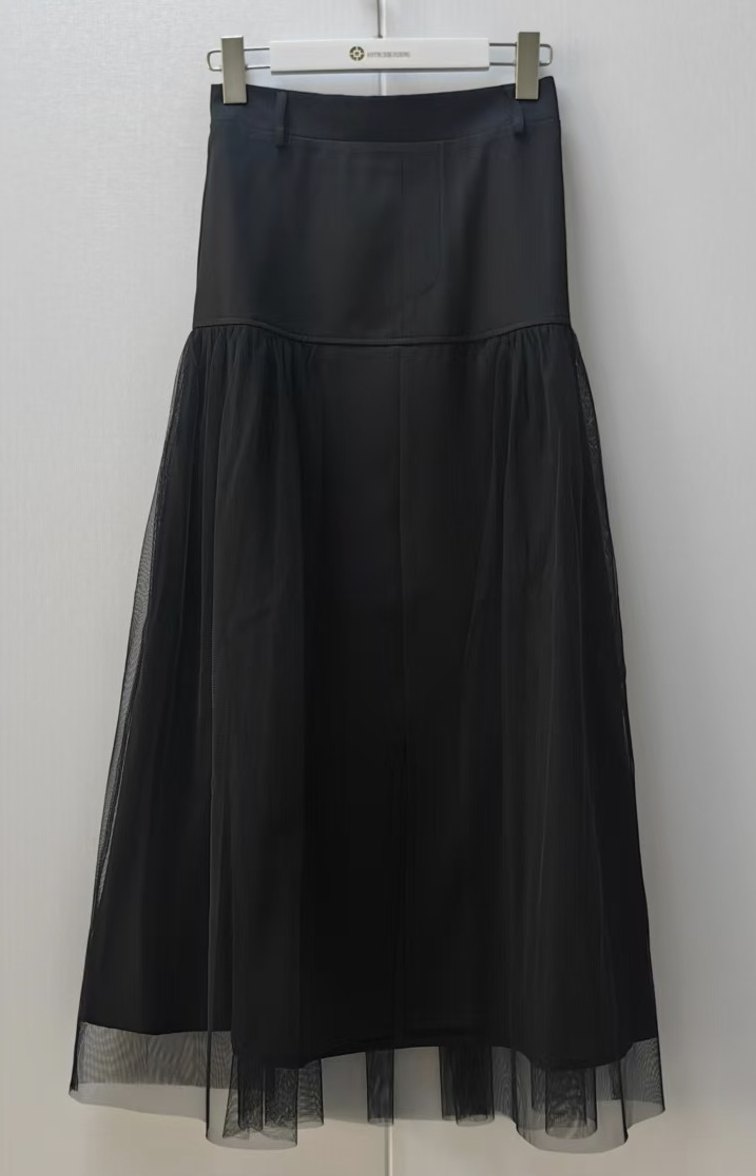 Dark Green Straight Skirt — TOWA sample